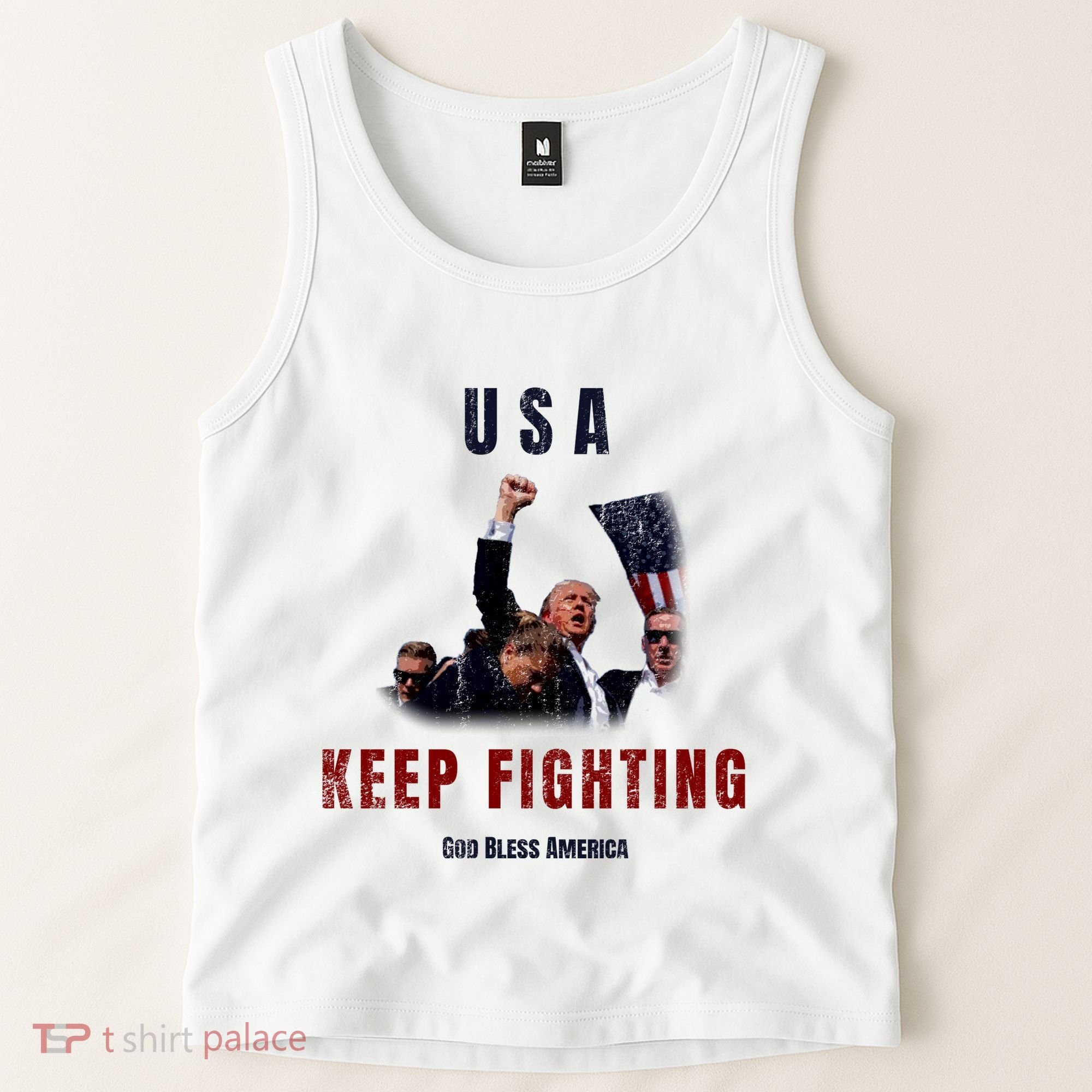 God Bless America “Keep Fighting” Tank Top