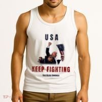God Bless America “Keep Fighting” Tank Top thumb 3