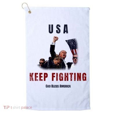 God Bless America “Keep Fighting” Golf Towel
