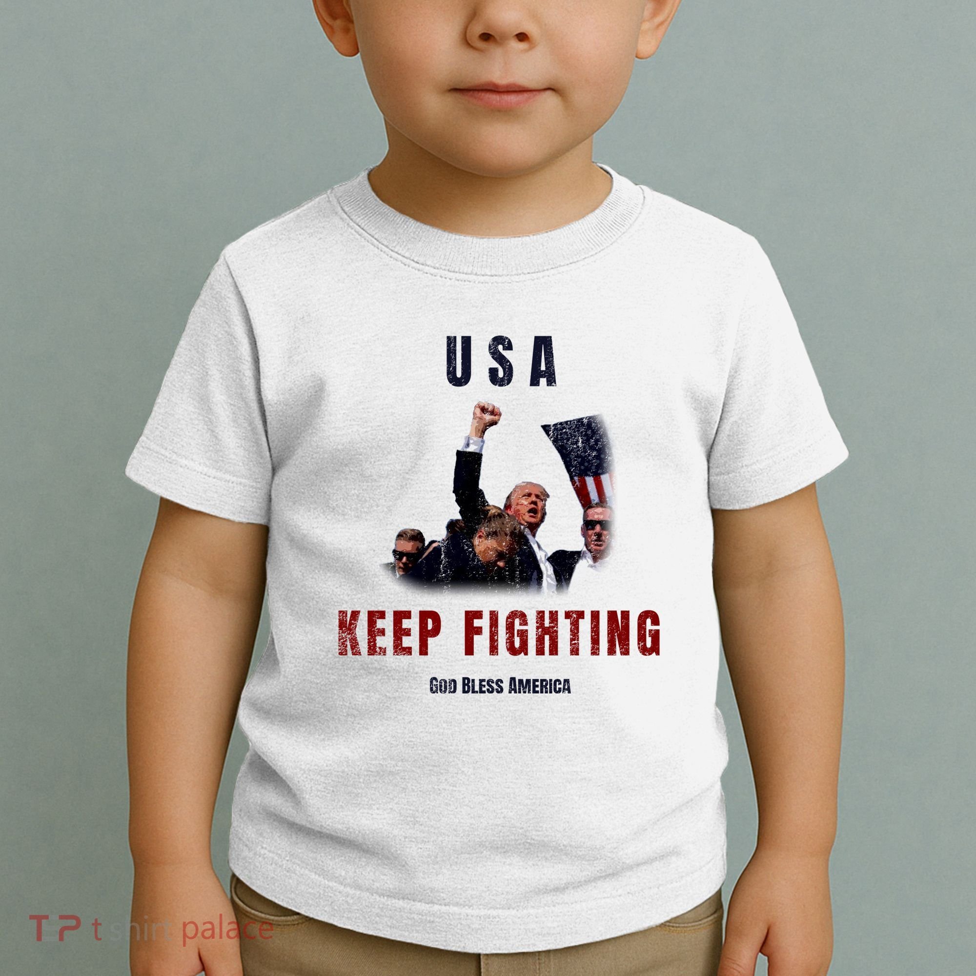 God Bless America “Keep Fighting” Toddler T-Shirt