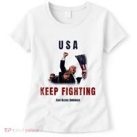 God Bless America “Keep Fighting” Women's T-Shirt thumb 0