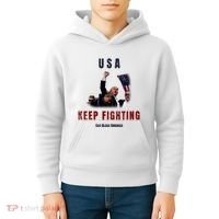 God Bless America “Keep Fighting” Kids Hoodie thumb 4