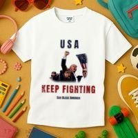 God Bless America “Keep Fighting” Kids T-Shirt thumb 3
