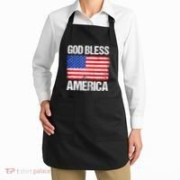 God Bless America Patriotic Happy 4th Of July Apron thumb 2