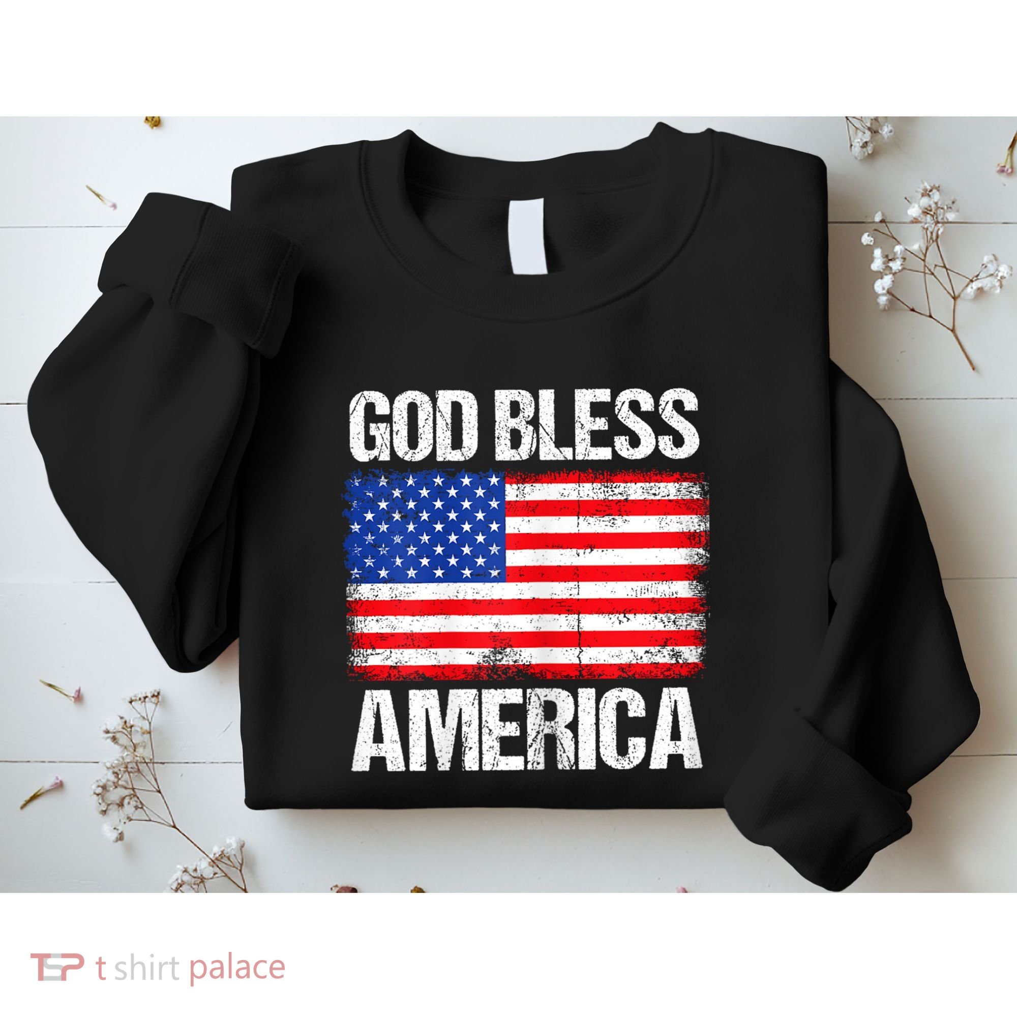 God Bless America Patriotic Happy 4th Of July Sweatshirt