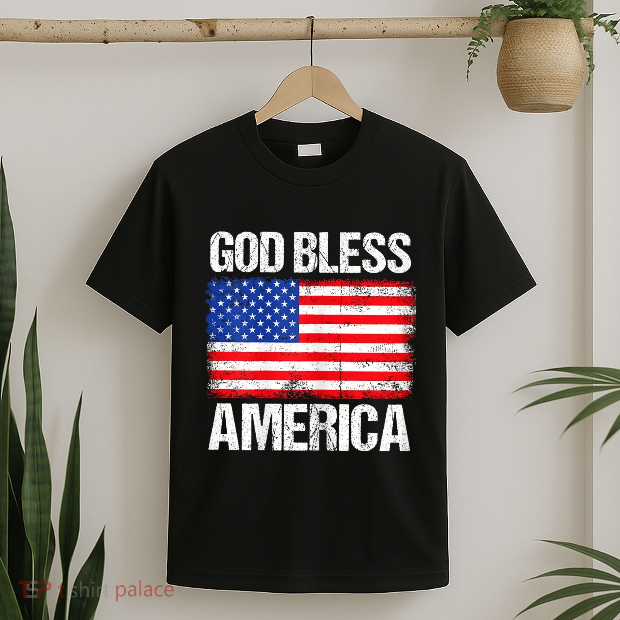 God Bless America Patriotic Happy 4th Of July T-Shirt