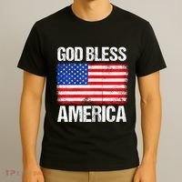 God Bless America Patriotic Happy 4th Of July T-Shirt thumb 3
