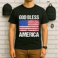 God Bless America Patriotic Happy 4th Of July T-Shirt thumb 6