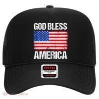 God Bless America Patriotic Happy 4th Of July Hat thumb 0