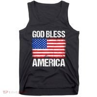 God Bless America Patriotic Happy 4th Of July Tank Top thumb 0