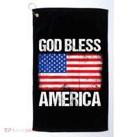 God Bless America Patriotic Happy 4th Of July Golf Towel thumb 0