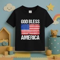 God Bless America Patriotic Happy 4th Of July Toddler T-Shirt thumb 3