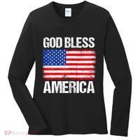 God Bless America Patriotic Happy 4th Of July Women's Long Sleeve Shirt thumb 0