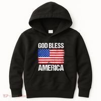 God Bless America Patriotic Happy 4th Of July Kids Hoodie thumb 0