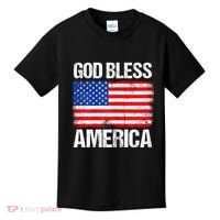 God Bless America Patriotic Happy 4th Of July Kids T-Shirt thumb 0