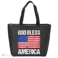 God Bless America Patriotic Happy 4th Of July Tote Bag thumb 0