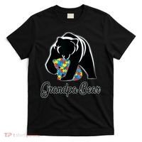 Grandpa Bear Autism Awareness Autism Dad Grandpa Papa T-Shirt thumb 0