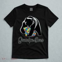 Grandpa Bear Autism Awareness Autism Dad Grandpa Papa T-Shirt thumb 5