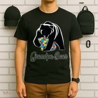 Grandpa Bear Autism Awareness Autism Dad Grandpa Papa T-Shirt thumb 6