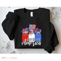 God Bless America Mason Jar Christian Sweatshirt thumb 2