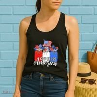 God Bless America Mason Jar Christian Women's Tank Top thumb 2