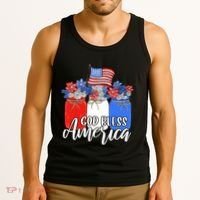 God Bless America Mason Jar Christian Tank Top thumb 3