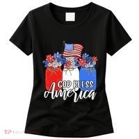 God Bless America Mason Jar Christian Women's T-Shirt thumb 0