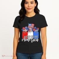 God Bless America Mason Jar Christian Women's T-Shirt thumb 4