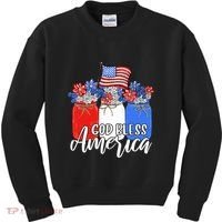 God Bless America Mason Jar Christian Kids Sweatshirt thumb 0