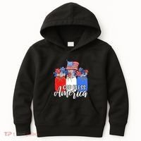 God Bless America Mason Jar Christian Kids Hoodie thumb 0