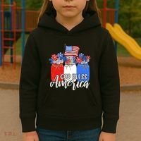God Bless America Mason Jar Christian Kids Hoodie thumb 3
