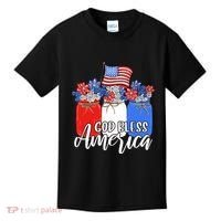 God Bless America Mason Jar Christian Kids T-Shirt thumb 0