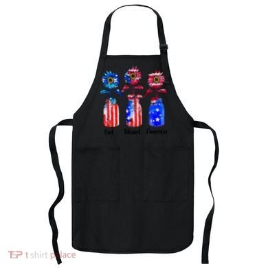 God Blessed America July 4th Apron