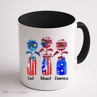 God Blessed America July 4th Coffee Mug thumb 1