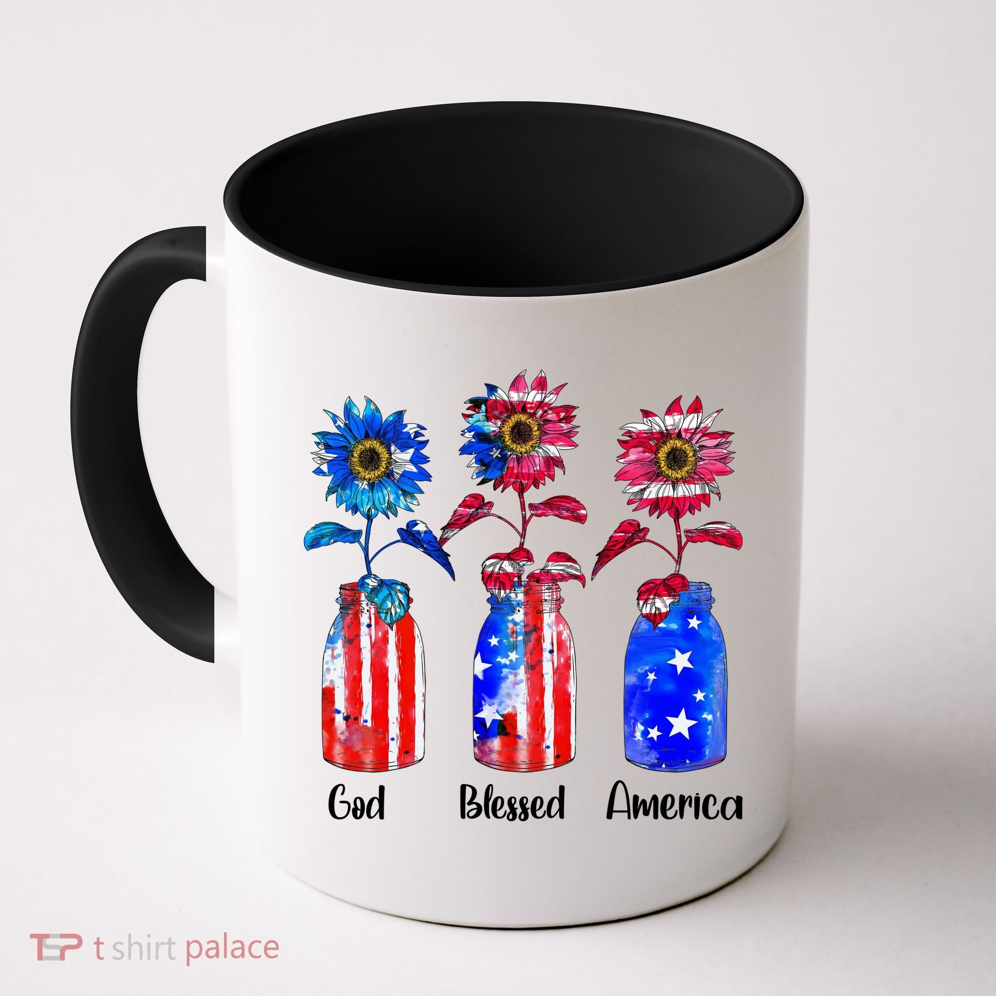 God Blessed America July 4th Coffee Mug