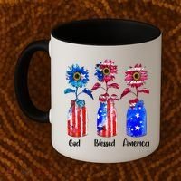God Blessed America July 4th Coffee Mug thumb 2