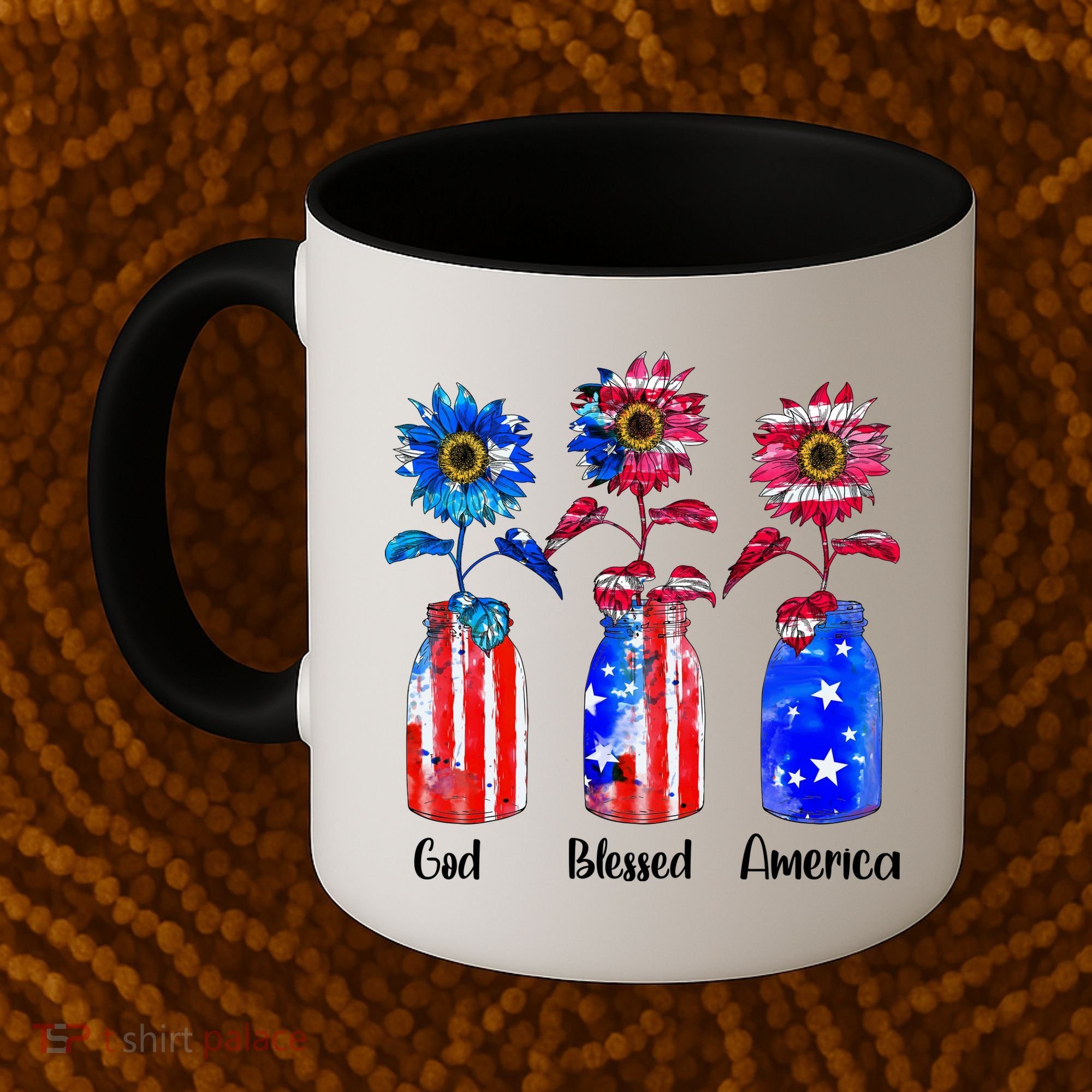 God Blessed America July 4th Coffee Mug