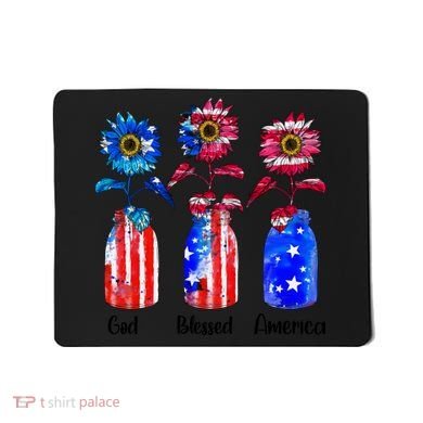 God Blessed America July 4th Mousepad