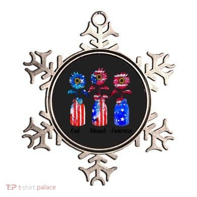 God Blessed America July 4th Ornament