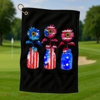 God Blessed America July 4th Golf Towel thumb 1