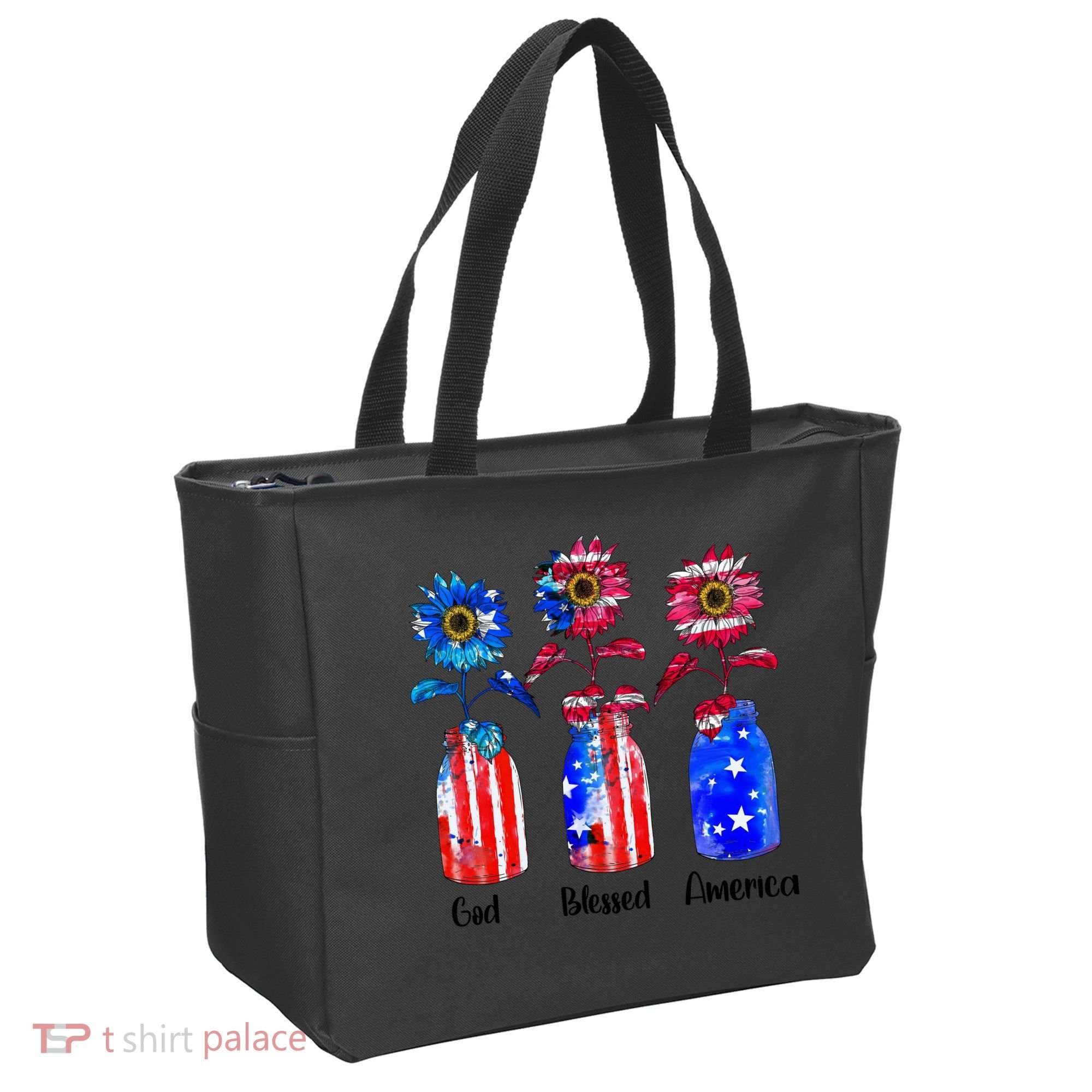 God Blessed America July 4th Tote Bag