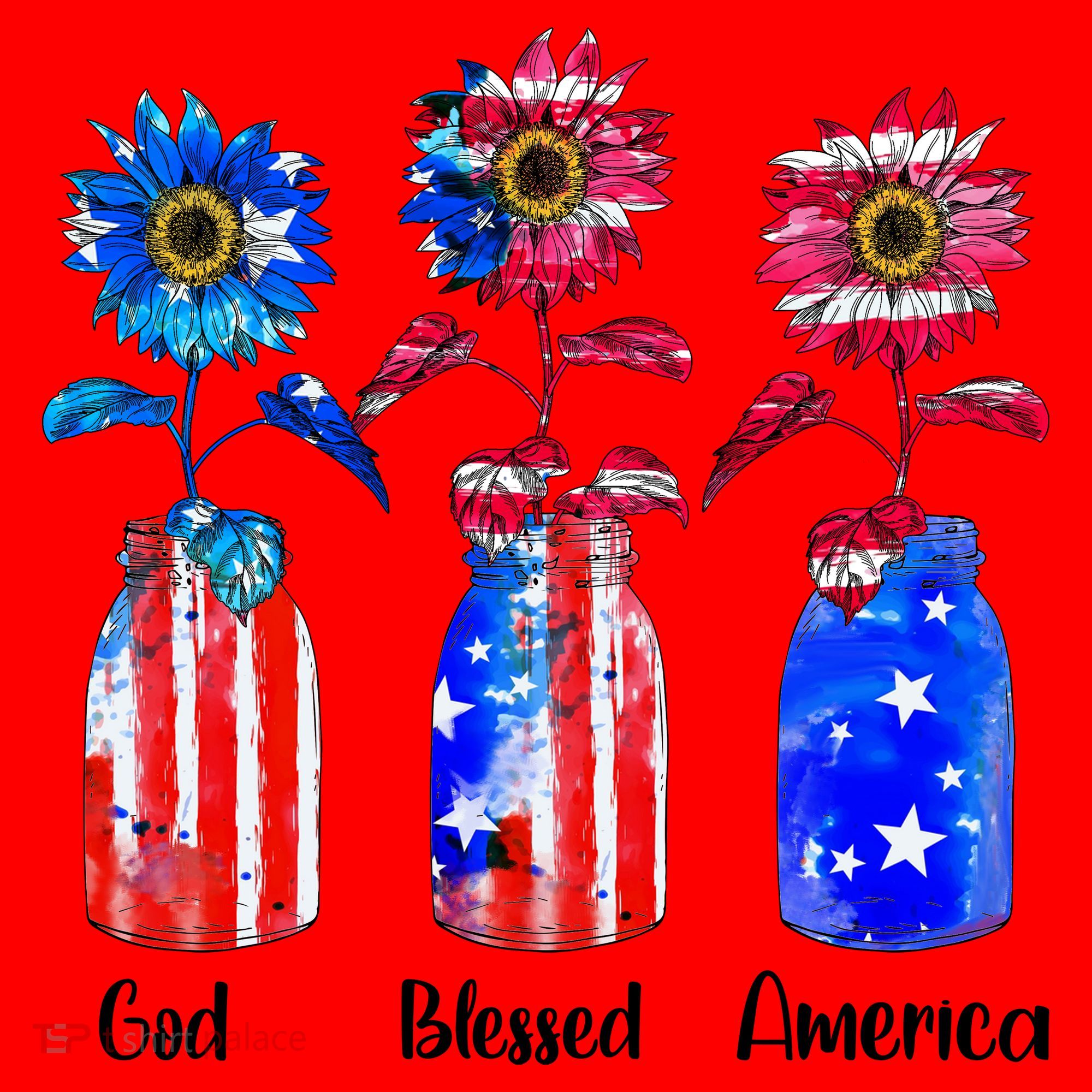 God Blessed America July 4th Santa Hat