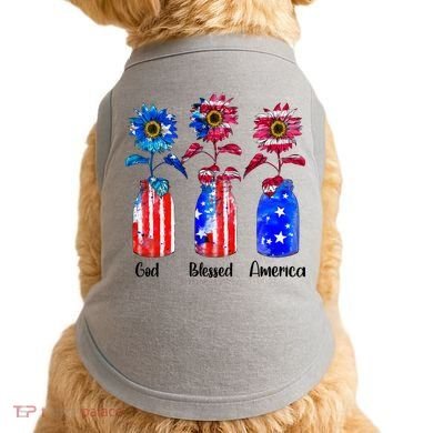 God Blessed America July 4th Doggie Tank