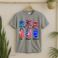 God Blessed America July 4th T-Shirt thumb 2