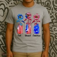 God Blessed America July 4th T-Shirt thumb 3