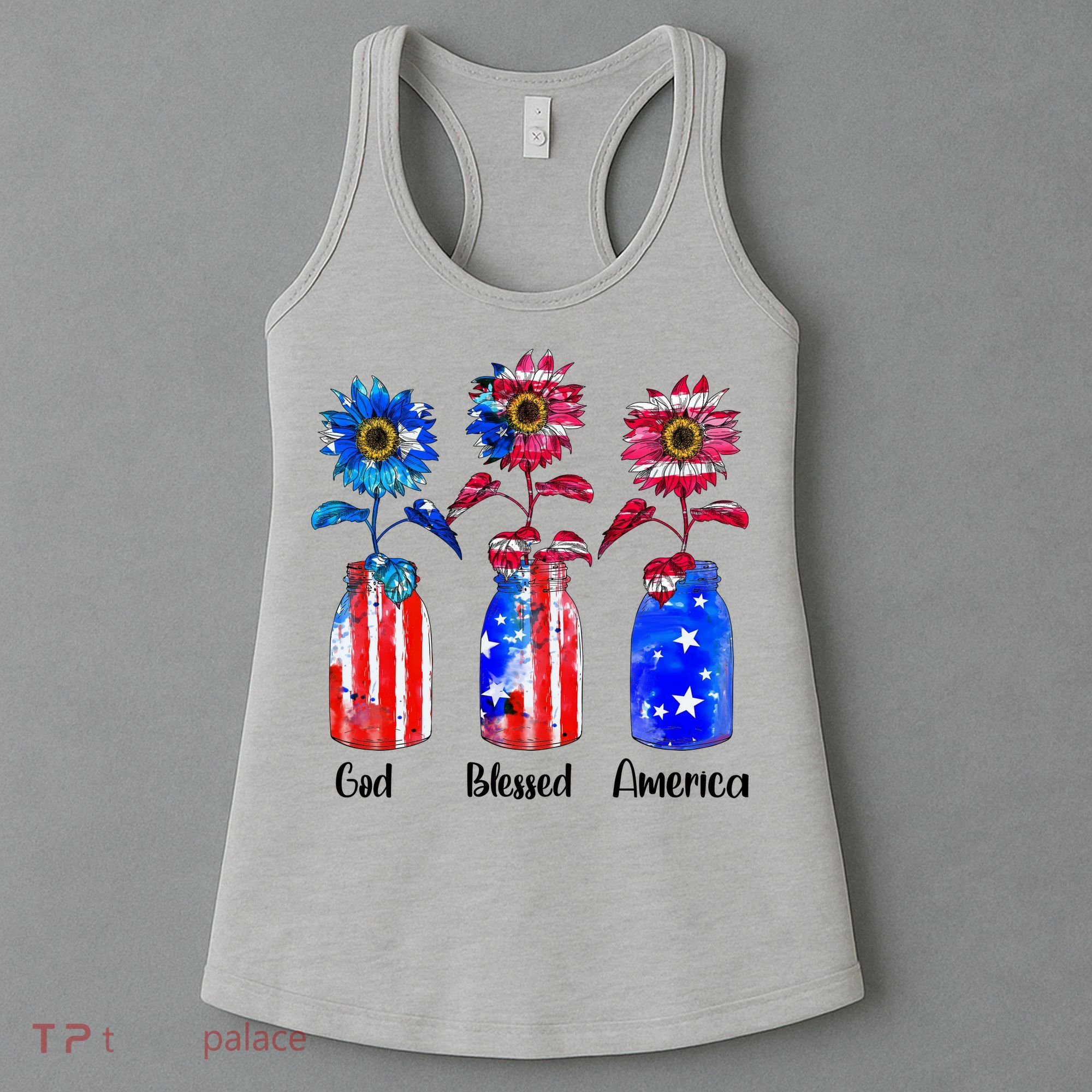 God Blessed America July 4th Women's Tank Top