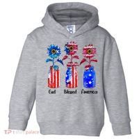 God Blessed America July 4th Toddler Hoodie thumb 0