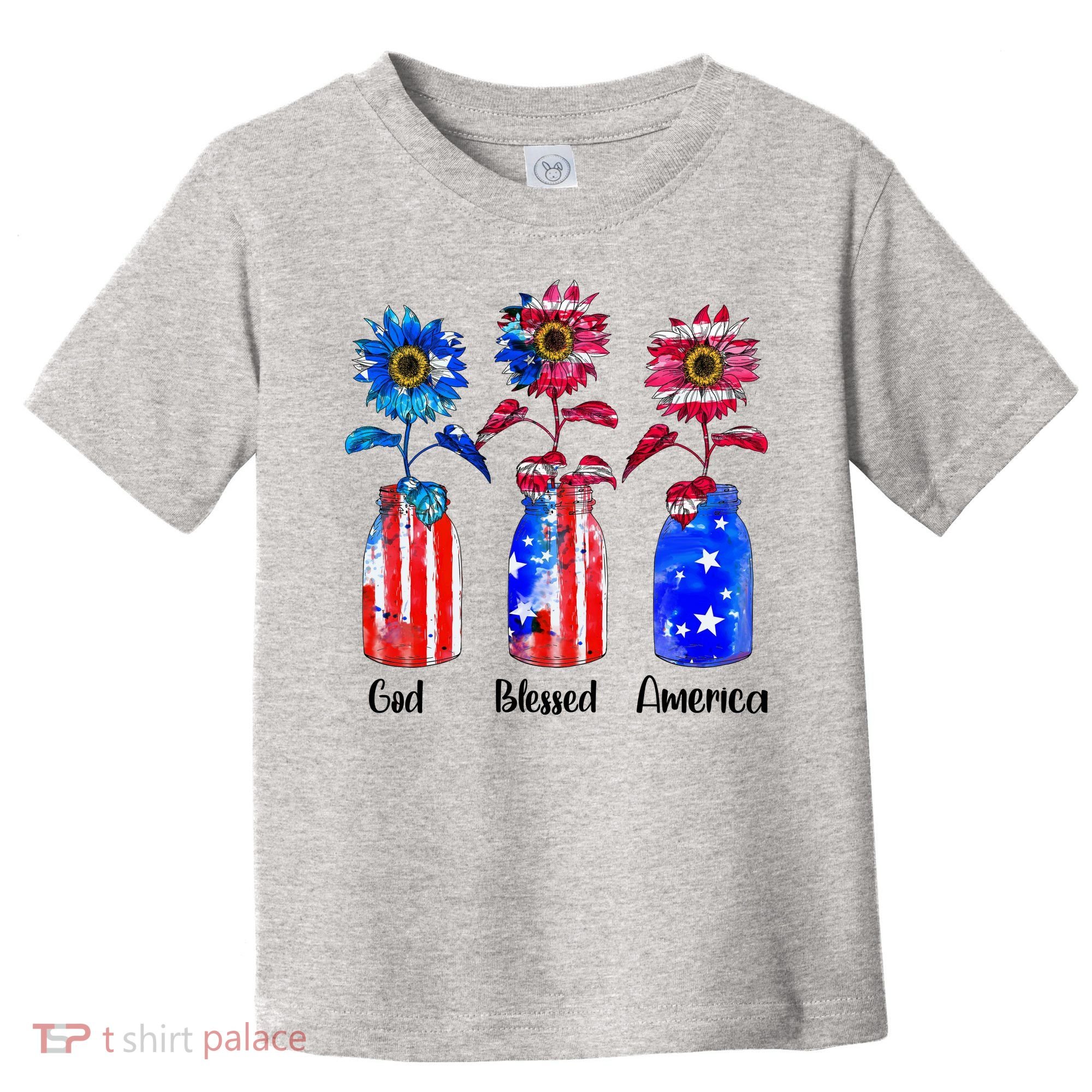 God Blessed America July 4th Toddler T-Shirt