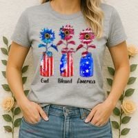 God Blessed America July 4th Women's T-Shirt thumb 2