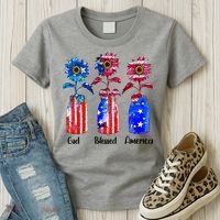 God Blessed America July 4th Women's T-Shirt thumb 3